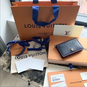 Louis Vuitton | Bags | Nwt Louis Vuitton Multicartes Empreinte Marine Rge |  Poshmark